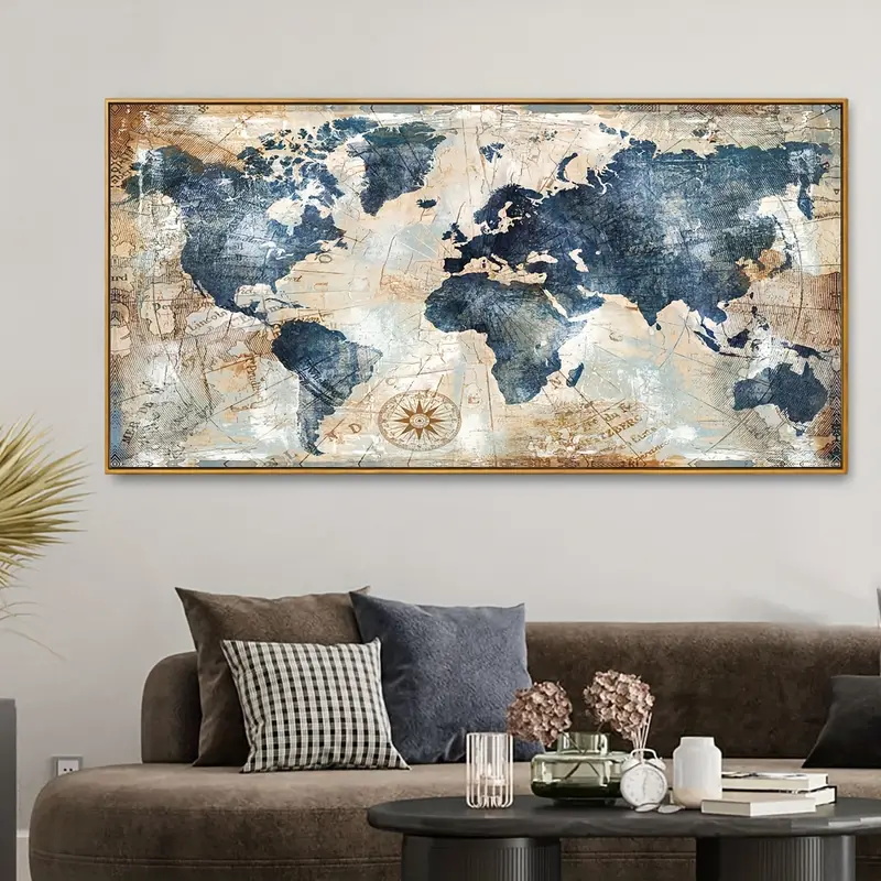 Star Map Poster - 1 قطعة قماش المشارك خمر الفن
