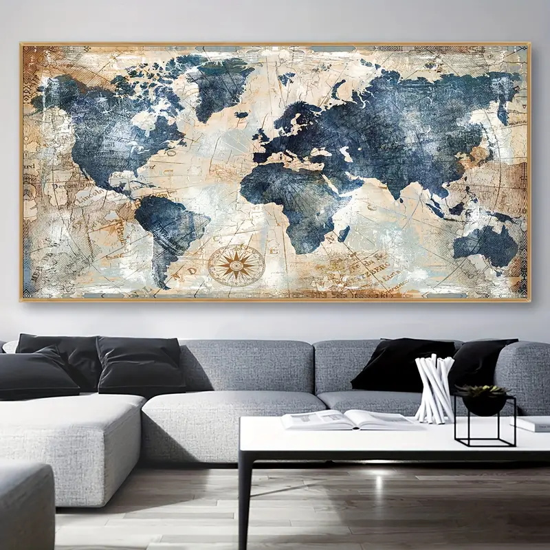 1 قطعة قماش المشارك خمر الفن خ - مراجعة Star Map Poster وسعره