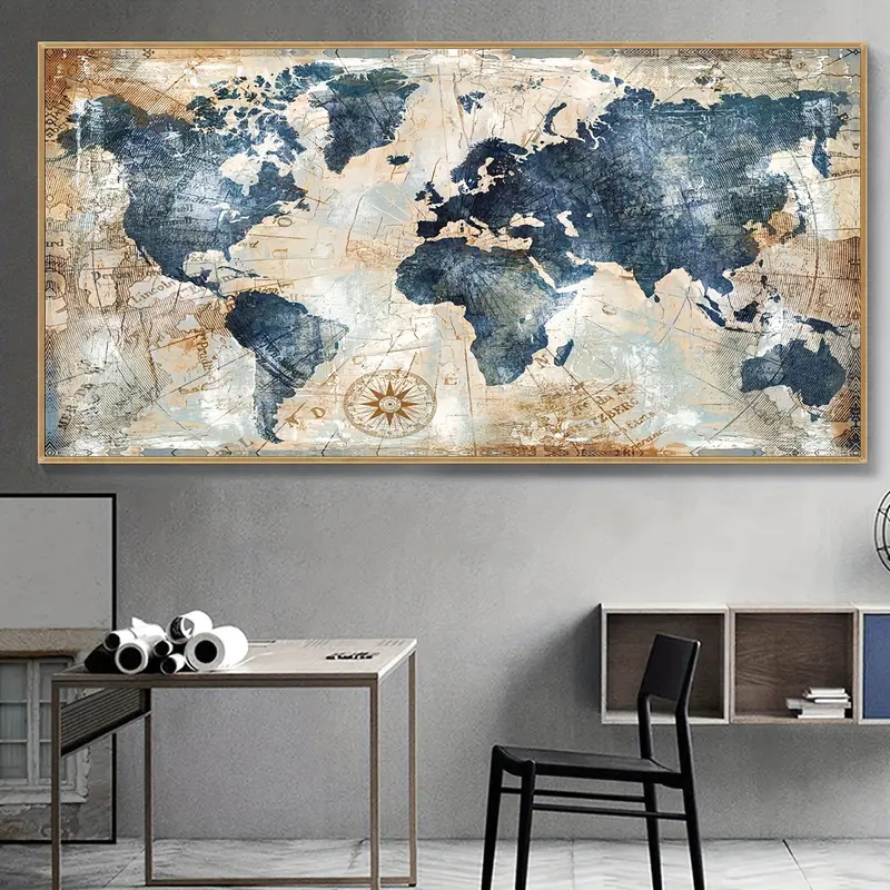 1 قطعة قماش المشارك خمر الفن خ - مراجعة Star Map Poster وسعره