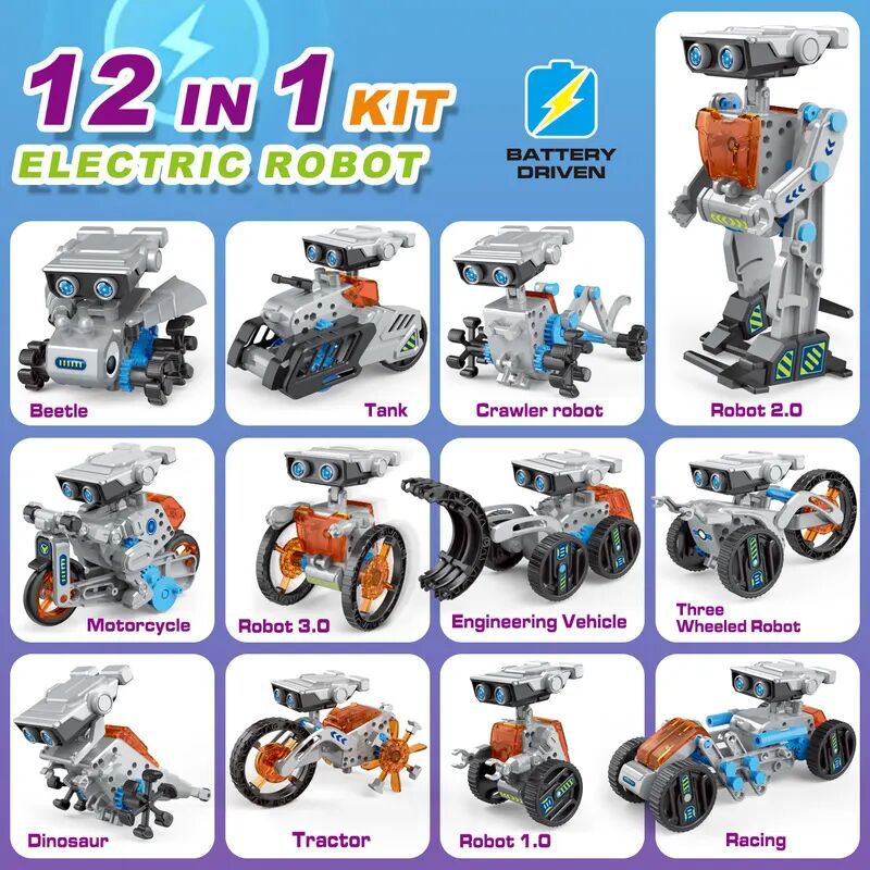 12 في 1 تجربة علمية لعبة روبوت - مراجعة Science Toy وسعره