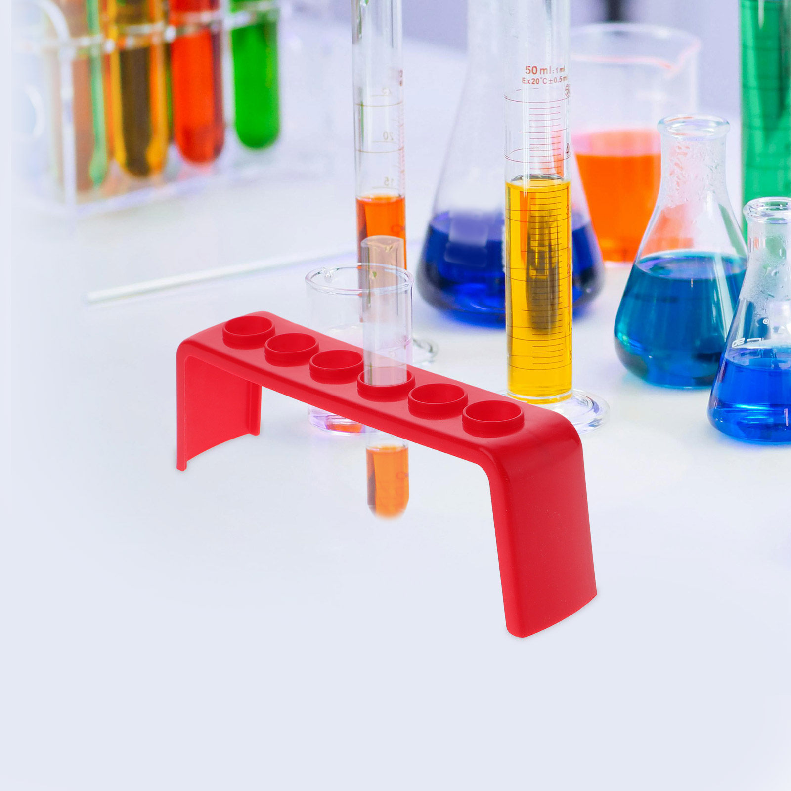 4 قطع حامل أنابيب اختبار للمخت - مراجعة Science Experiment وسعره